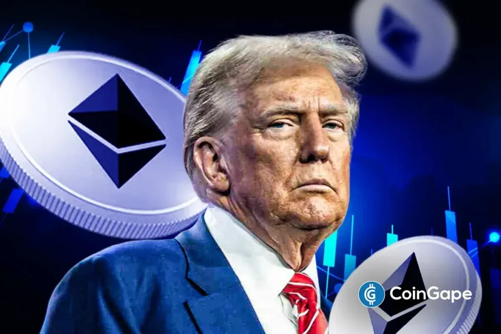 Ethereum Price Prediction as Trump Signals Crypto Market Bill Donald Trump speaking publicly while referencing upcoming crypto market legislation during a formal address