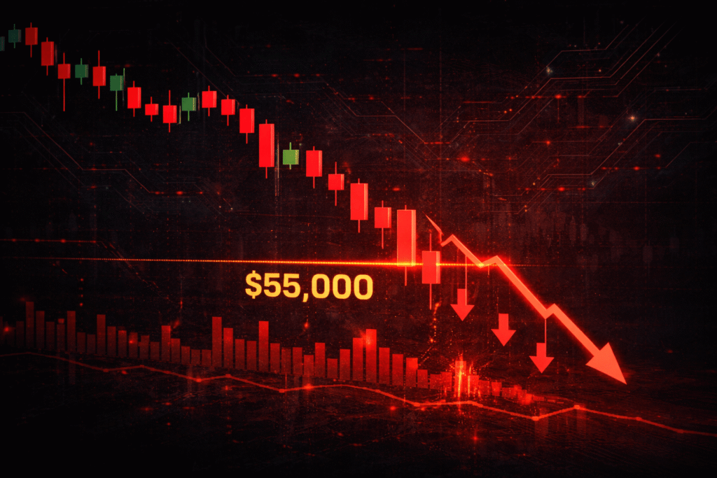 Featured image for Bitcoin Price Prediction: Why Analysts See a Drop to $55,000 as ETF Outflows Continue.