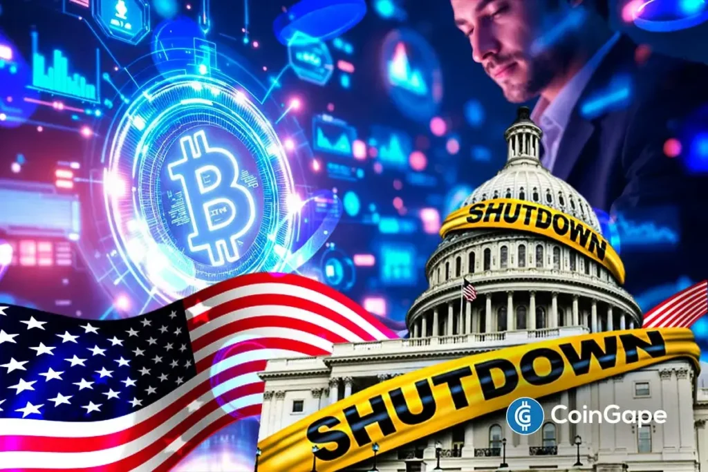 U.S. Government Shutdown Odds Hit 84%, Will Bitcoin Crash Again? U.S. government Shutdown odds hit 84% as Bitcoin slides