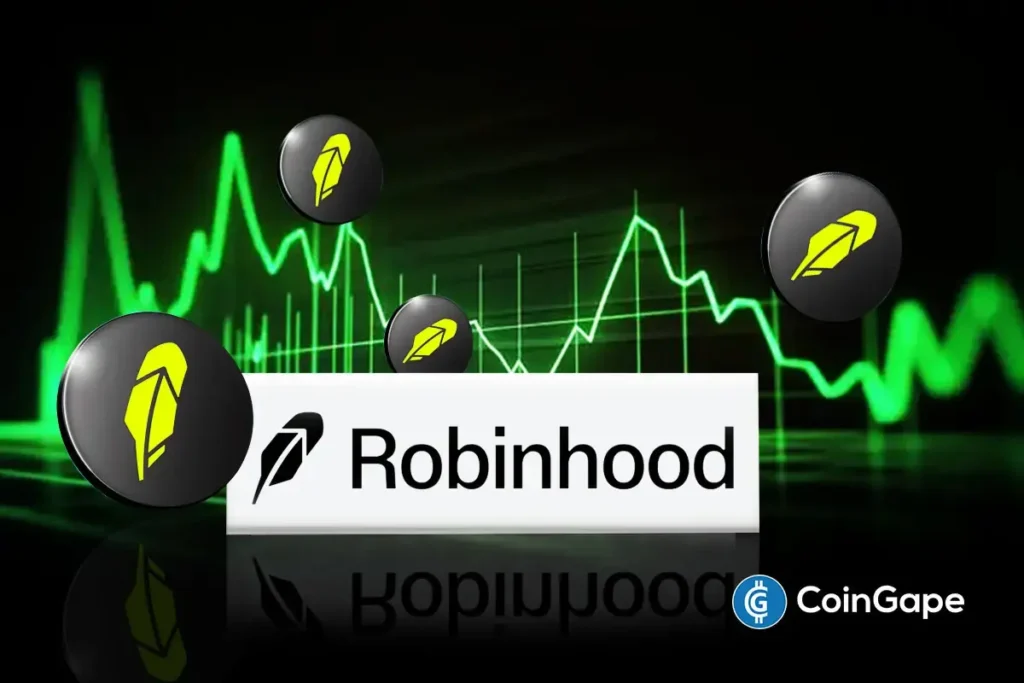 Hood stock price drops as crypto prices slide.